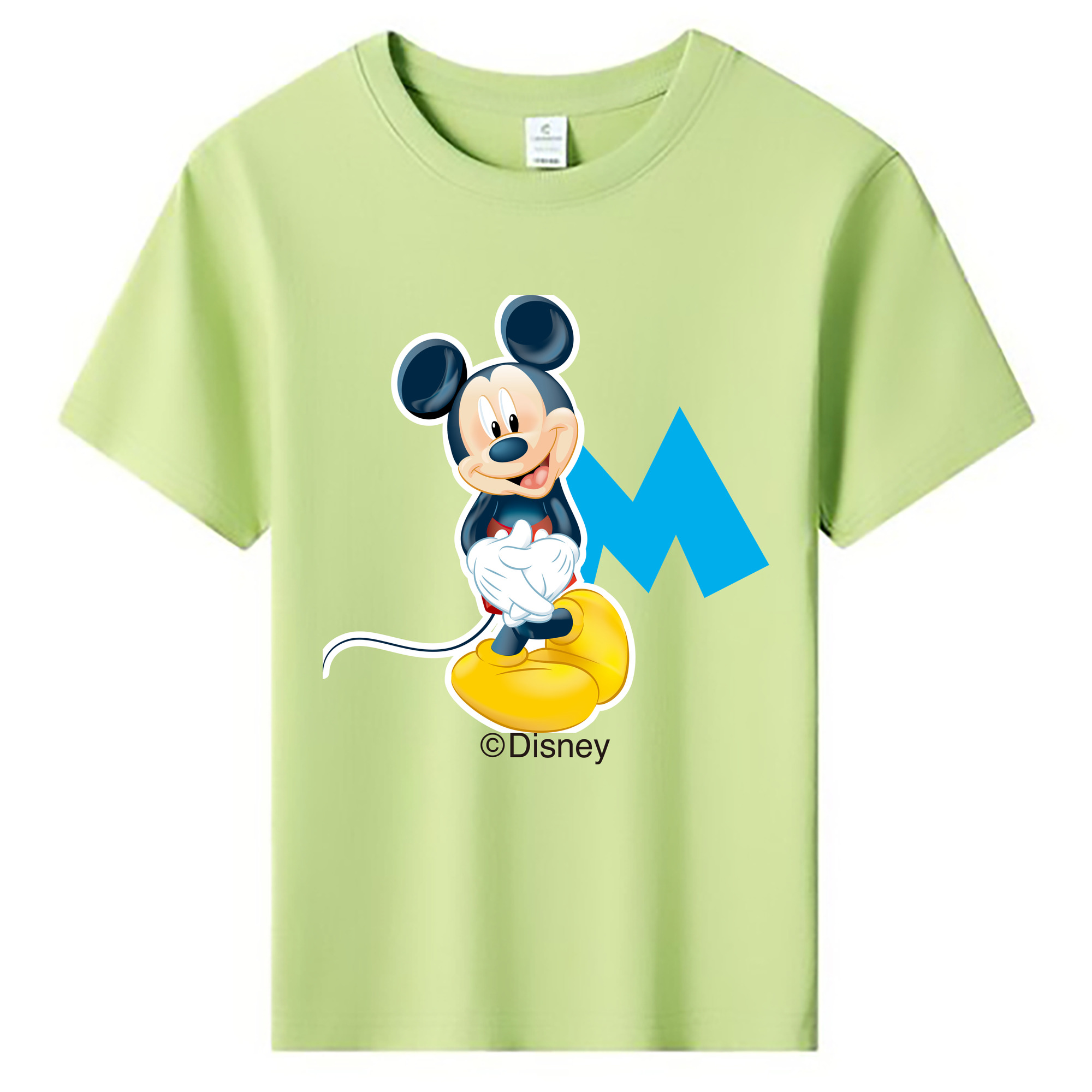 ミッキーマウス Mickey Mouse 綿100％キッズTシャツ（フロントプリント）